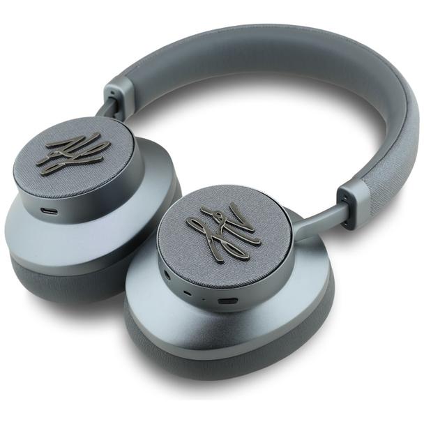 Słuchawki bezprzewodowe nauszne ANC KARL LAGERFELD Grained Initials KF003084 szare