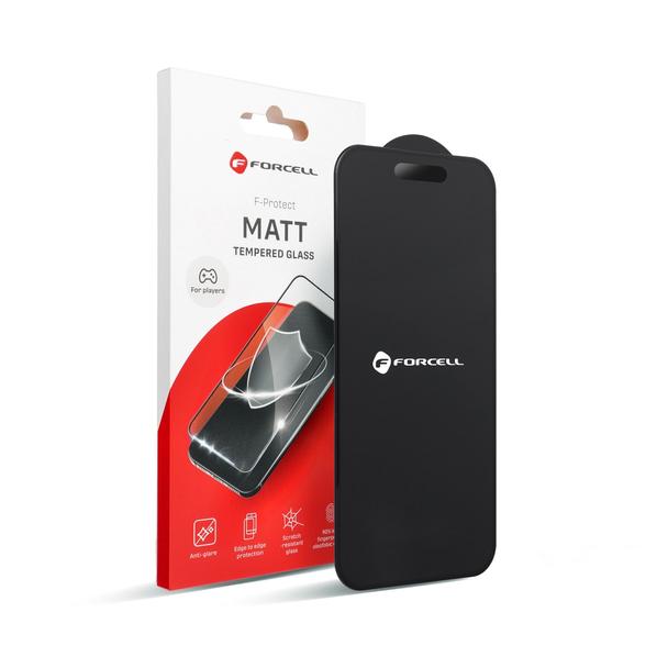 Szkło hartowane do iPhone 15 PLUS Forcell Matt Glass czarne