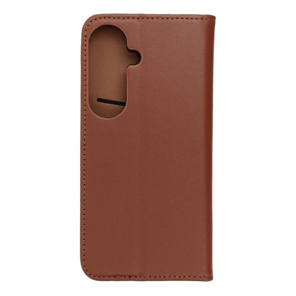 Etui z klapką na Samsung S26 Smart Pro Book skórzane brązowe