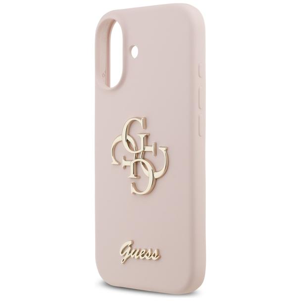 GUESS futerał do IPHONE 17 GUHCP17SSC4GSMP (Silicone W/ Big 4G Script) różowy