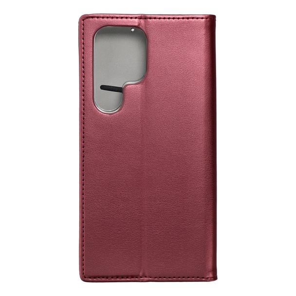 Etui z klapką na Samsung S24 ULTRA Smart Magneto burgundowe