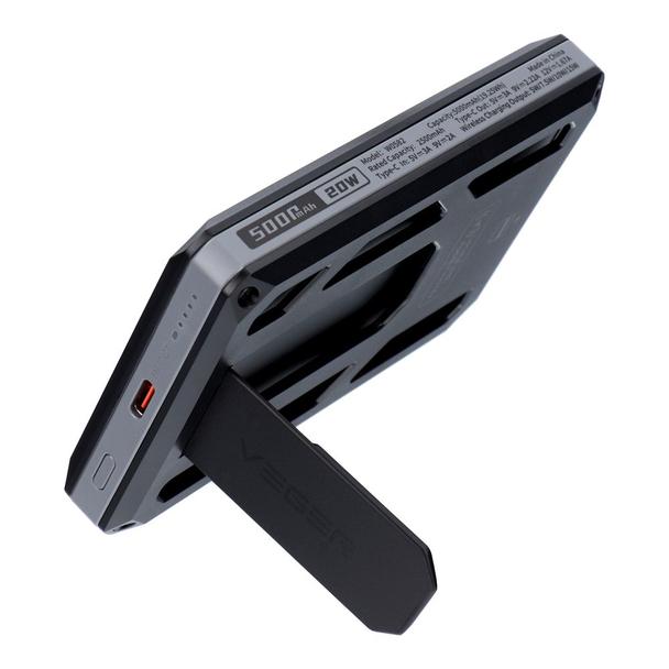 Powerbank Veger Wallet Tracker W0582 MFi PD 20W  5000 mAh czarny