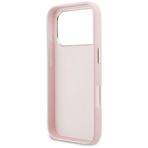 GUESS futerał do IPHONE 17 Pro Max GUHCP17X5PS4RGGP (PU FW Resin Logo) różowy