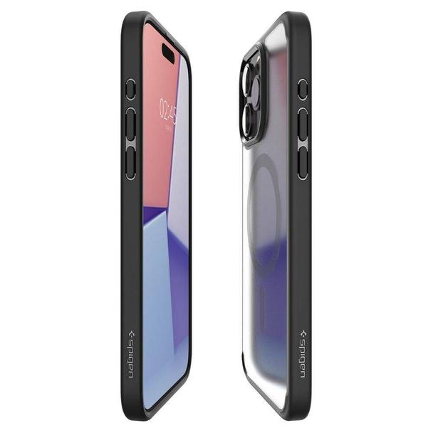 SPIGEN futerał ULTRA HYBRID MAG kompatybilny z MagSafe do IPHONE 16 Pro frost black