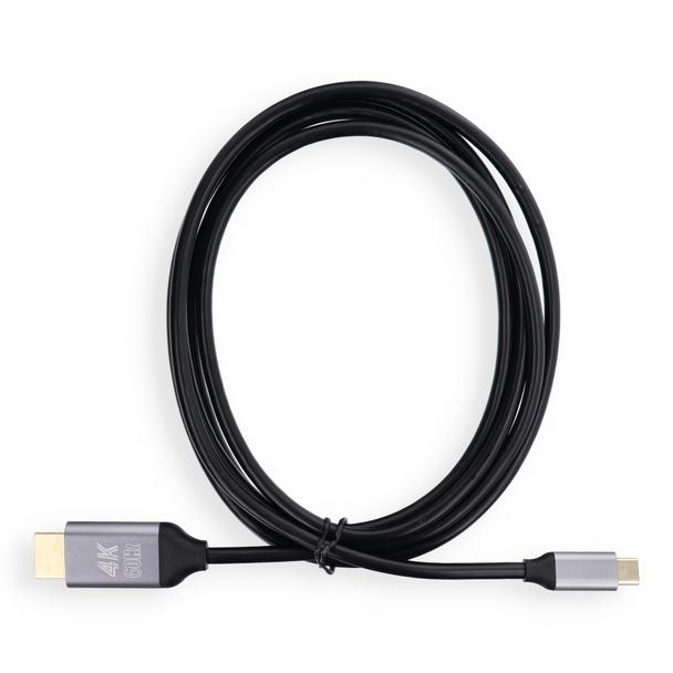 Kabel USB C do HDMI Blue Star 4K 60Hz - High Speed, HDR, ARC, Ethernet, 2 m czarny