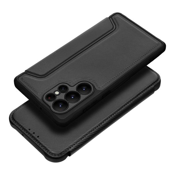 Etui z klapką na Samsung S22 ULTRA Razor Book czarne