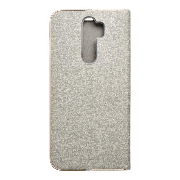 Etui z klapką na Xiaomi Redmi NOTE 8 PRO Luna Book Gold srebrne