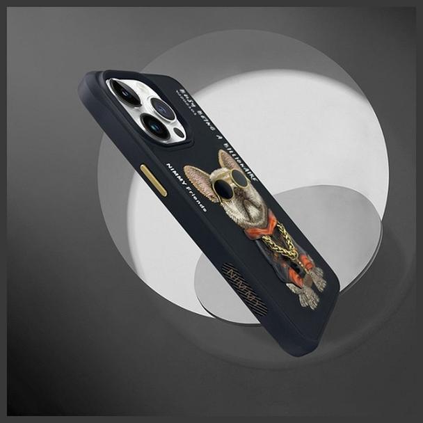 NIMMY futerał GLASSES COOL DOG do IPHONE 15 Pro Max czarny
