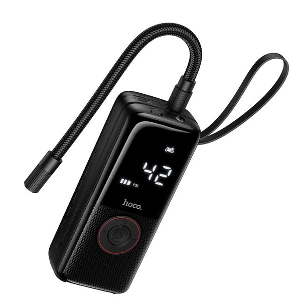 Kompresor samochodowy Hoco bezprzewodowy 4000mAh ZP18 czarny