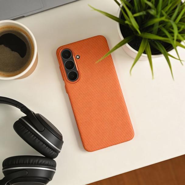 Etui na Xiaomi Redmi 17 4G / 5G K-Look zgodne z MagSafe pomarańczowe