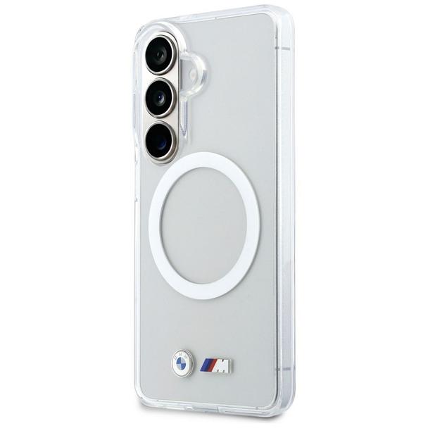 BMW futerał do SAMSUNG S26 BMHMS26S25HSMLKT (Magnetic IML Shockproof W/ Metal Logos) transparentny
