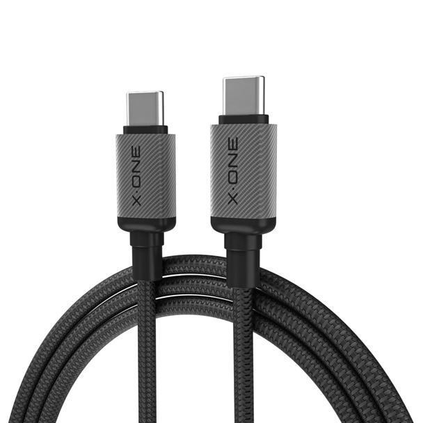 Kabel USB X-ONE TitanFlex - typ C do C max 240W 1,2m czarny
