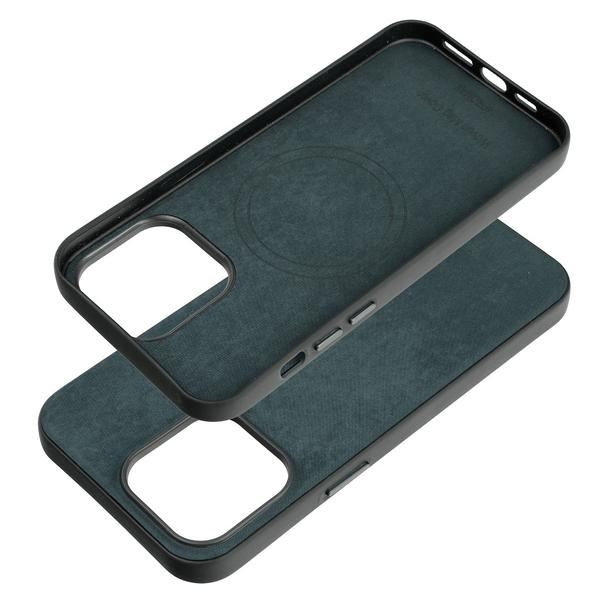 Futerał do iPhone 14 PRO MAX Woven Mag Cover zgodny z MagSafe zielony