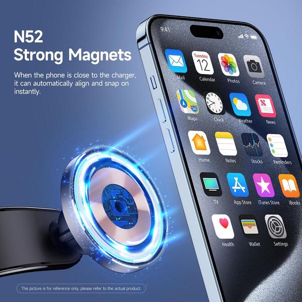 DUZZONA V3  - uchwyt samochodowy indukcyjny do deski kompatybilny z MagSafe 15W czarny