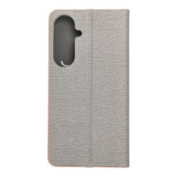 Etui z klapką na Samsung S26 PLUS Luna Book Gold srebrne