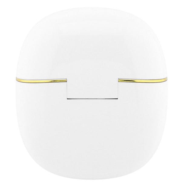 Słuchawki bezprzewodowe douszne TWS Guess Glossy Gold Line Classic białe