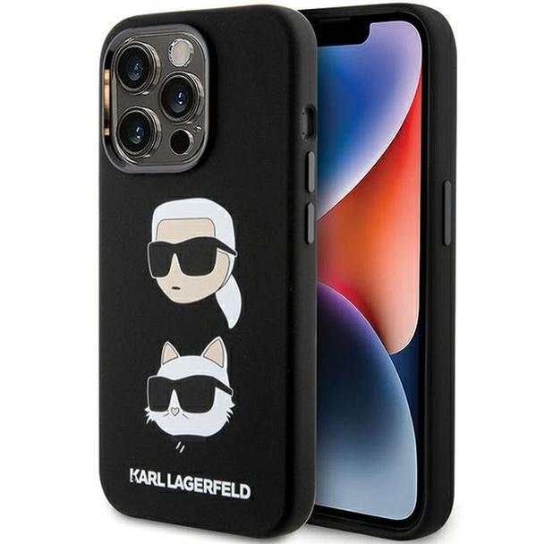 KARL LAGERFELD futerał do IPHONE 15 Pro KLHCP15LSDHKCNK (Silicone KC) czarny