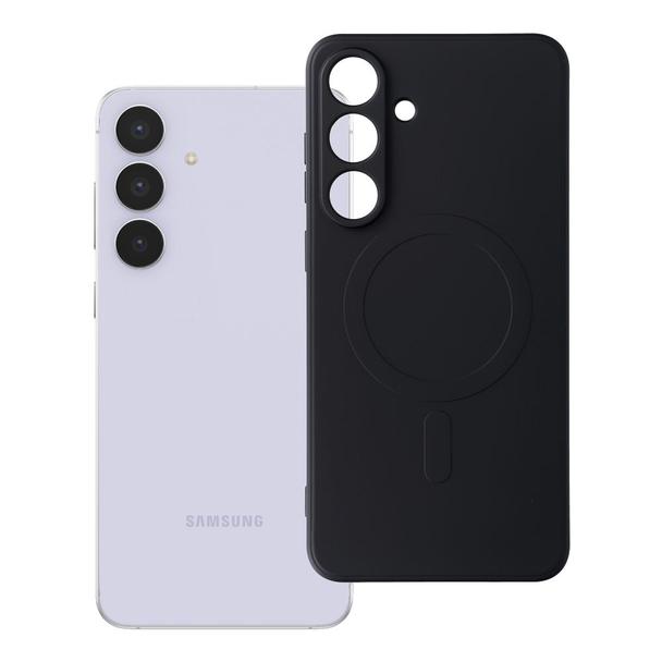 Futerał do Samsung S25 FE Silicone Mag Cover zgodny z MagSafe czarny