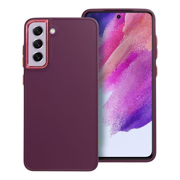Futerał do Samsung S21 FE Frame fioletowy