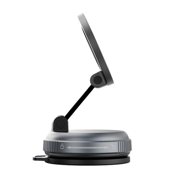 Uchwyt na telefon z przyssawką magnetyczny FORCELL Magic Mag kompatybilny z MagSafe czarny 0INT