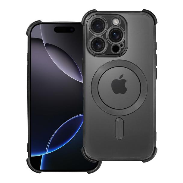 Futerał do iPhone 16 PRO Antishock Electro zgodny z MagSafe czarny