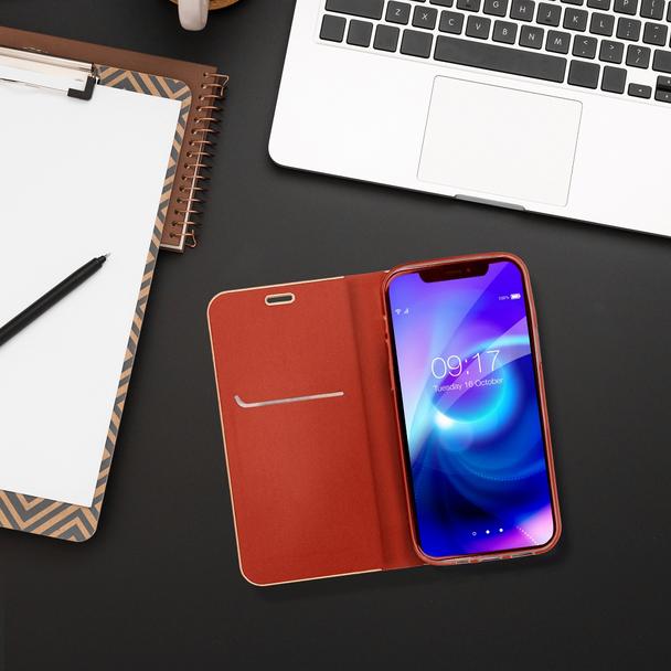 Etui z klapką na Samsung S26 FE Luna Book Gold czerwone