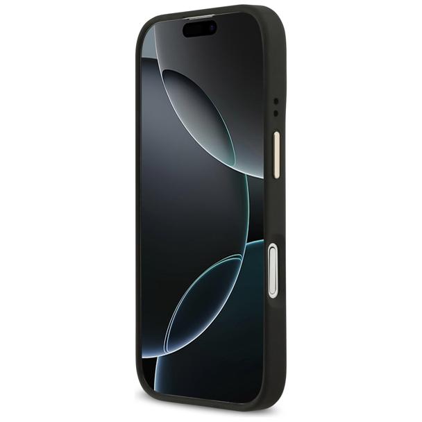 GUESS futerał do IPHONE 17 kompatybilny z MagSafe GUHMP17SPG4SEMCK (PU W/ 4G Stripe) czarny