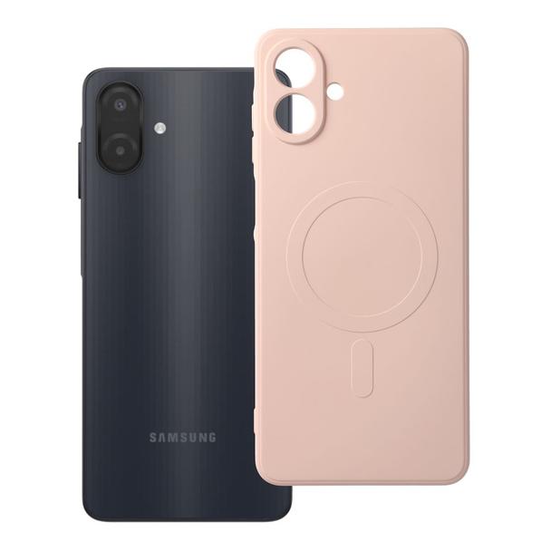 Etui na Samsung A08 Silicone Mag Cover zgodne z MagSafe (camera protection) różowe