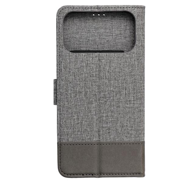 Etui z klapką na iPhone 17 PRO MAX Gomma Book szare