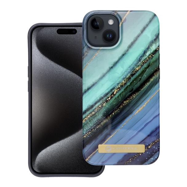 Etui na iPhone 14 Forcell F-Protect Mirage zgodny z MagSafe jade marble