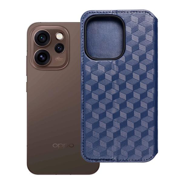 Etui z klapką na Oppo Reno 15 Pro 5G Cubic Book niebieskie