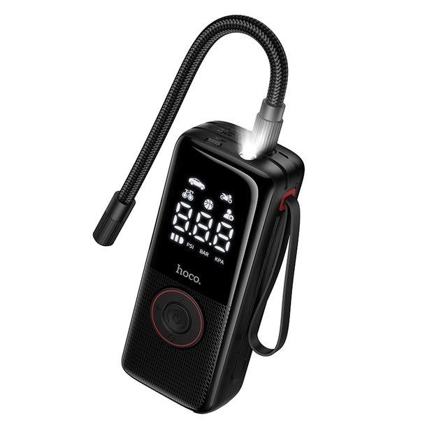 Kompresor samochodowy Hoco bezprzewodowy 4000mAh ZP18 czarny
