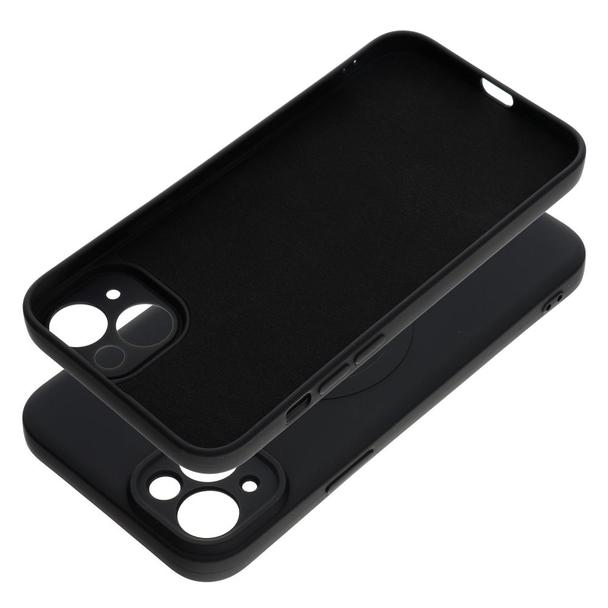 Futerał do iPhone 15 PLUS Silicone Mag Cover zgodny z MagSafe czarny