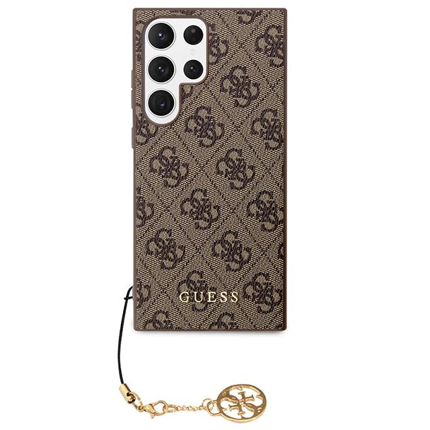 GUESS futerał do SAMSUNG S24 Ultra GUHCS24LGF4GBR (4G Charm) brązowy