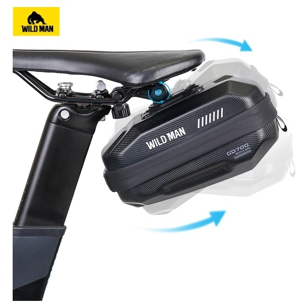 WILDMAN sakwa rowerowa na ramę na zamek 1L (4" - 7") M90 czarna