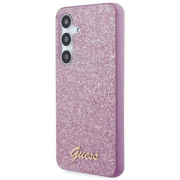 GUESS futerał do SAMSUNG S24 GUHCS24SHGGSHU (Glitter Script) fioletowy