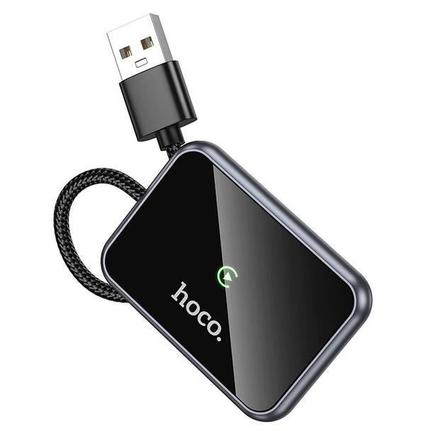 Bezprzewodowy adapter CarPlay Hoco USB A / USB C HU1 czarny