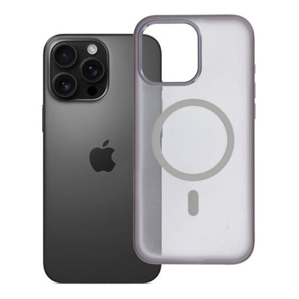 Futerał do iPhone 16 PRO MAX Flexline Mag Cover zgodny z MagSafe szary