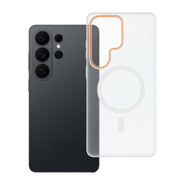 Etui na Samsung S26 ULTRA Go Orange zgodne z MagSafe transparentne