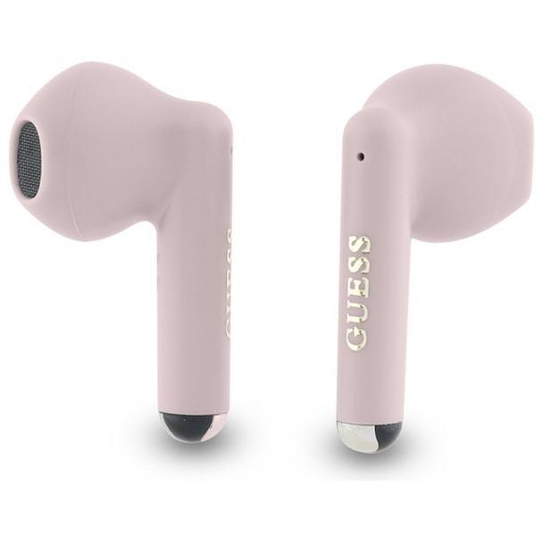 GUESS słuchawki bezprzewodowe bluetooth TWS GUTWSJ14ESGP (Printed Classic Logo) różowe