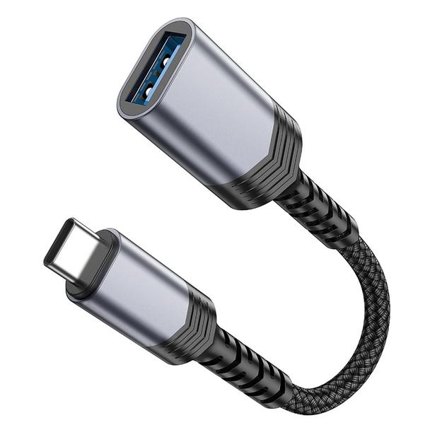 Adapter OTG USB C do USB A Hoco 4A UA24 czarny