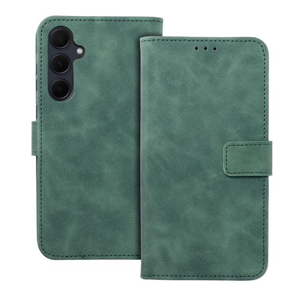 Etui z klapką na Samsung A35 5G Tender Book zielone
