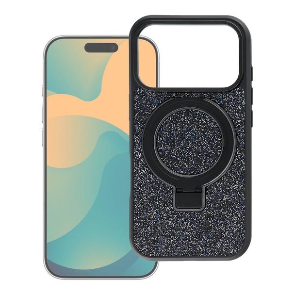 Etui na iPhone 17 Quartz Circle Stand Mag Cover czarne