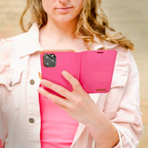 Kabura CANVAS Book do SAMSUNG A54 5G różowy
