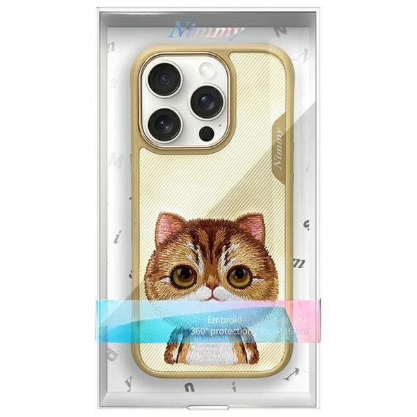 NIMMY futerał BIG EYED PET 2.0 Cat do IPHONE 16 Pro Max khaki