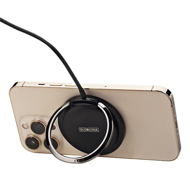 DUZZONA W1 - ładowarka indukcyjna kompatybilna z MagSafe 15W czarna