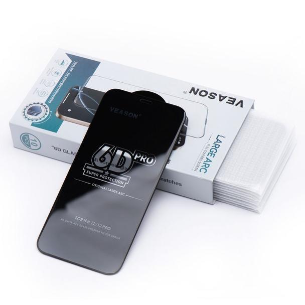 Szkło Hartowane 6D Pro Veason Glass (SET 10in1) - do Iphone 15 Pro Max czarny
