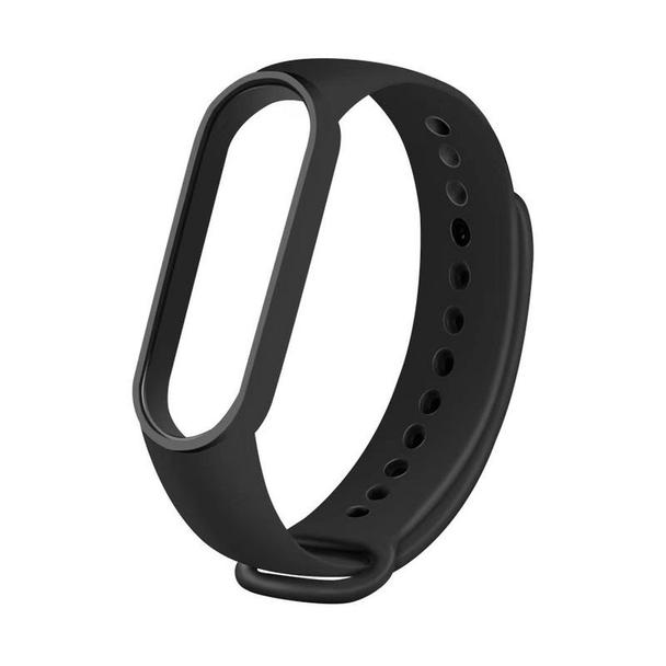 Pasek silikonowy do XIAOMI Mi Band 5 / 6 / 7 czarny (11)