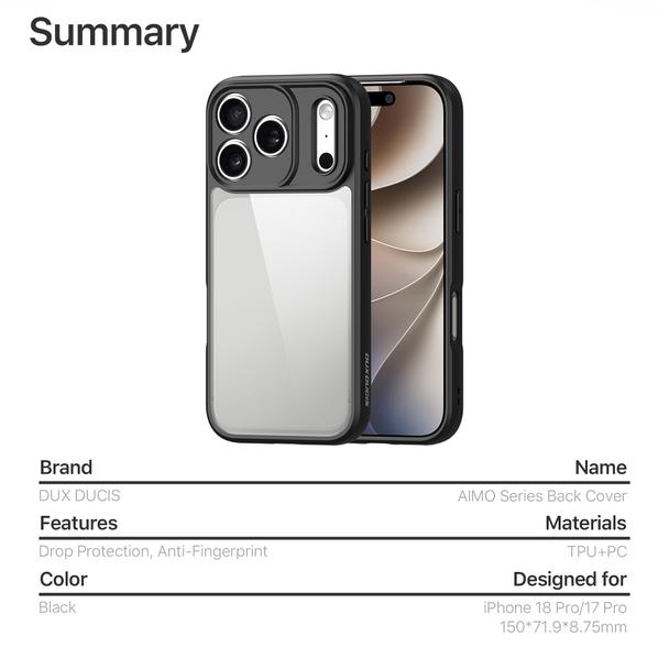 DUX DUCIS futerał AIMO do iPhone 18 Pro Max / 17 Pro Max czarny