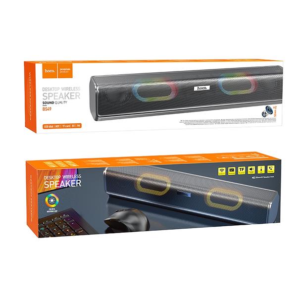 Głośnik bezprzewodowy 2 x 5W 2,5h Hoco BS49 szary